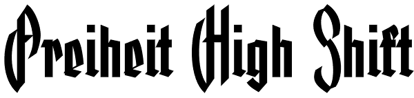 Freiheit High Shift Font