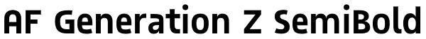 AF Generation Z SemiBold Font