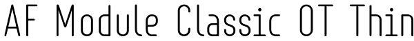 AF Module Classic OT Thin Font