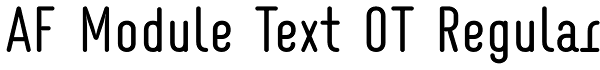 AF Module Text OT Regular Font