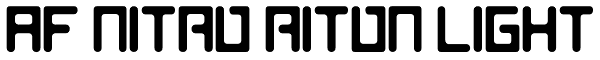 AF Nitro Riton Light Font