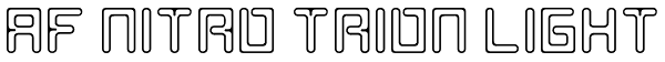 AF Nitro Trion Light Font