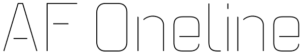 AF Oneline Font