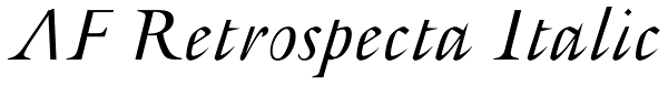 AF Retrospecta Italic Font