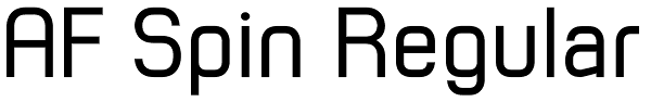 AF Spin Regular Font