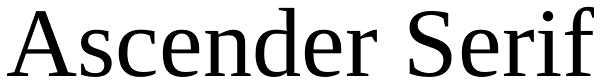Ascender Serif Font