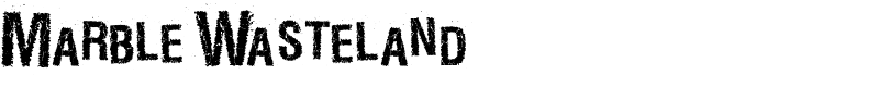 MarbleWasteland Font