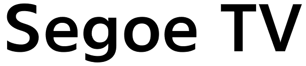 Segoe TV Font