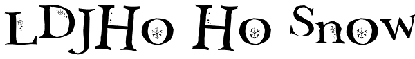 LDJHo Ho Snow Font