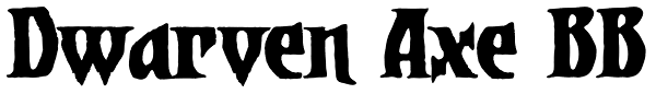 Dwarven Axe BB Font