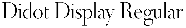 Didot Display Regular Font