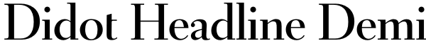 Didot Headline Demi Font