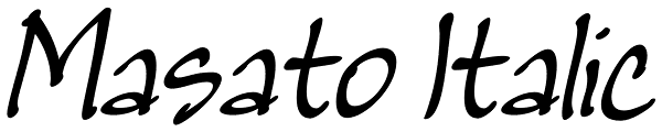 Masato Italic Font