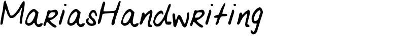 MariasHandwriting Font