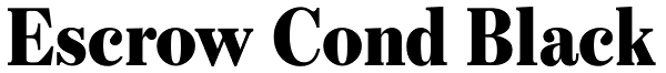Escrow Cond Black Font