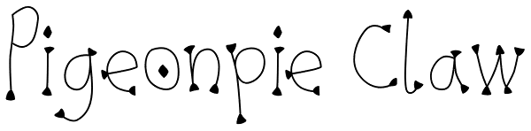 Pigeonpie Claw Font