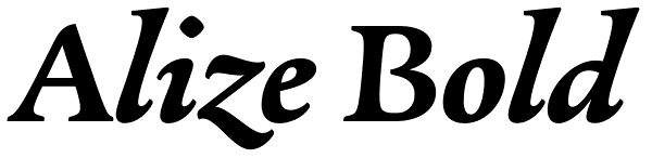 Alize Bold Font