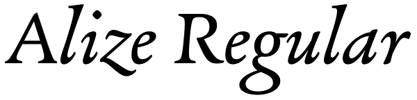 Alize Regular Font