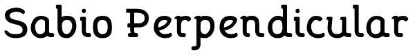 Sabio Perpendicular Font