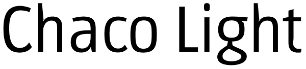 Chaco Light Font