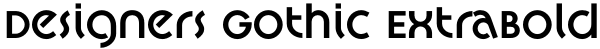 Designers Gothic ExtraBold Font