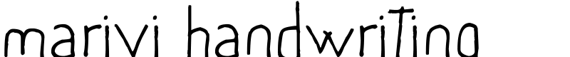 marivi handwriting Font