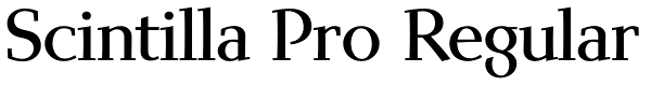 Scintilla Pro Regular Font