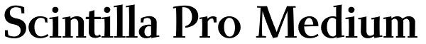 Scintilla Pro Medium Font