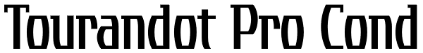 Tourandot Pro Cond Font