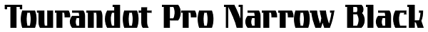 Tourandot Pro Narrow Black Font