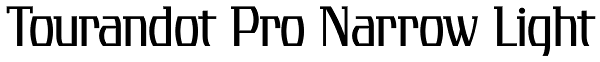 Tourandot Pro Narrow Light Font