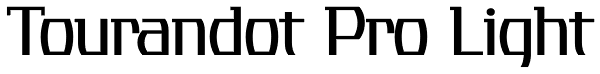 Tourandot Pro Light Font