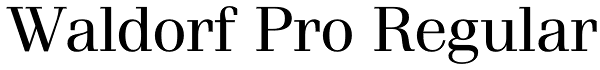 Waldorf Pro Regular Font