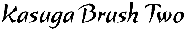 Kasuga Brush Two Font