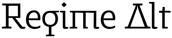 Regime Alt Font