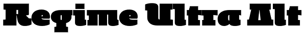 Regime Ultra Alt Font