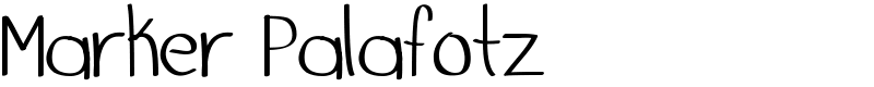 Marker Palafotz Font