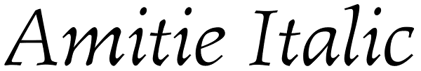 Amitie Italic Font