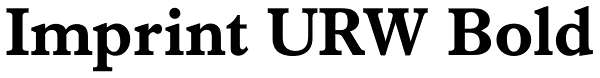 Imprint URW Bold Font