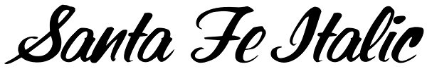 Santa Fe Italic Font