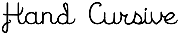 Hand Cursive Font