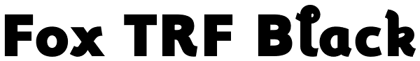 Fox TRF Black Font