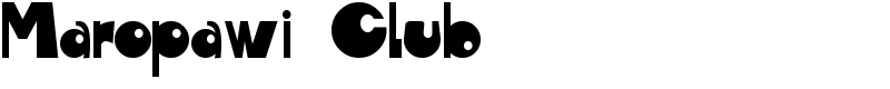 Maropawi Club Font