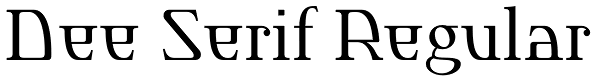Dee Serif Regular Font