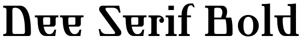 Dee Serif Bold Font