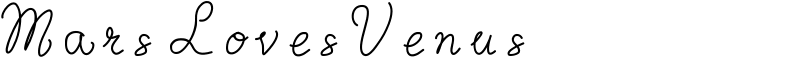 MarsLovesVenus Font