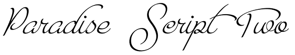 Paradise Script Two Font