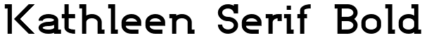 Kathleen Serif Bold Font