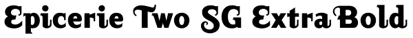 Epicerie Two SG ExtraBold Font