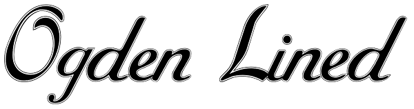 Ogden Lined Font